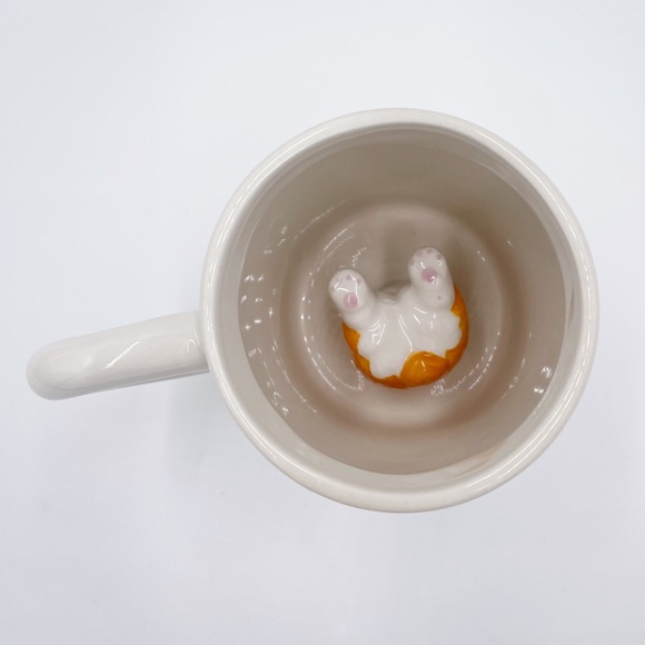 NEW Corgi Palace Corgi Bottoms Up Surprise Mug White 13 oz Coffee Tea Gifting - Picture 6 of 11